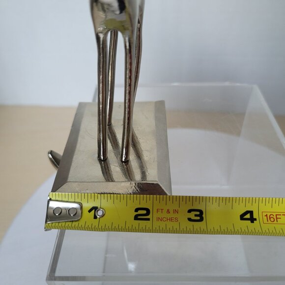 Reindeer Christmas Silver Tone Stocking Holder Hanger Mantel Decoration Set of 2 - Picture 15 of 16